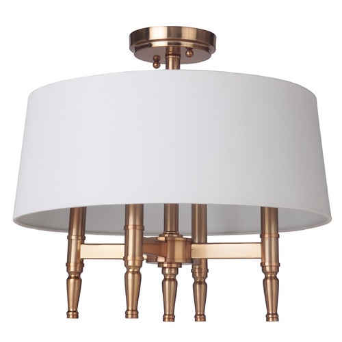Ella 18-Inch Satin Brass Semi-Flush Mount by Craftmade Lighting