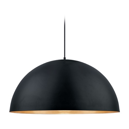 Gaetano Black & Gold LED Pendant by Eglo Lighting