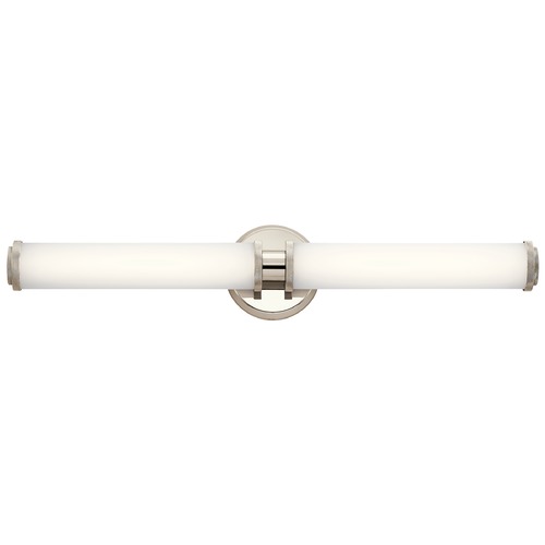 Kichler Lighting Indeco 27-Inch Polished Nickel LED Vanity Light by Kichler Lighting 45685PNLED