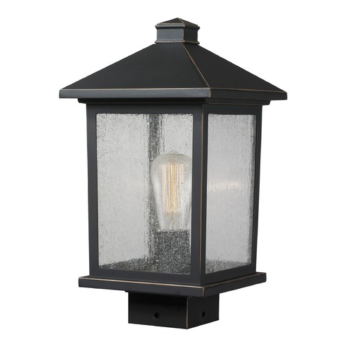 Portland Oil Rubbed Bronze Post Light by Z-Lite