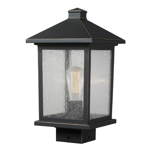 Z-Lite Portland Oil Rubbed Bronze Post Light by Z-Lite 531PHMS-ORB