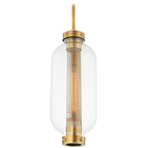 Troy Lighting Atwater Patina Brass Outdoor Hanging Light