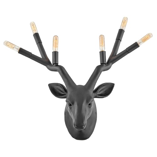 Stag 6-Light Wall Sconce in Black by Hinkley Lighting