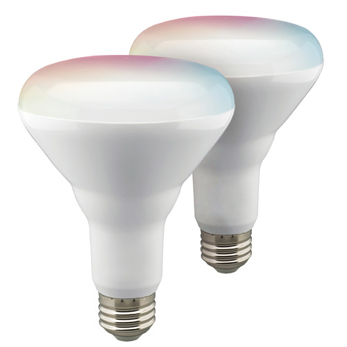 Satco Lighting Starfish 9.5W RGB & Tunable BR30 Light Bulbs 2-Pack by Satco Lighting S11276