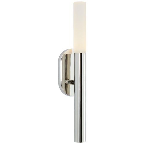 Visual Comfort Signature Collection Kelly Wearstler Rousseau Small Bath Sconce in Nickel by Visual Comfort Signature KW2280PNEC