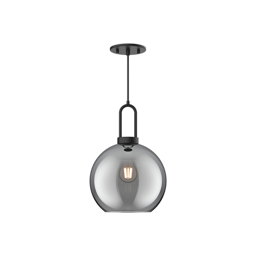Alora Lighting Soji Matte Black Mini-Pendant Light with Globe Shade