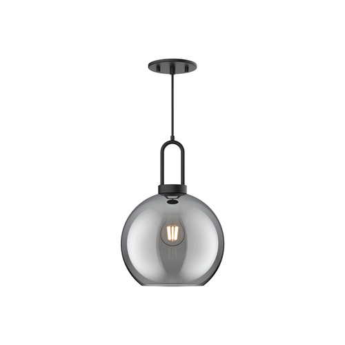 Alora Lighting Alora Lighting Soji Matte Black Mini-Pendant Light with Globe Shade PD601710MBSM