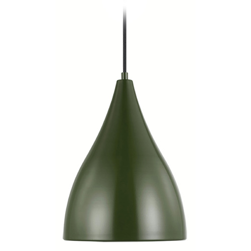 Visual Comfort Studio Collection Oden Olive Mini-Pendant Light with Bowl / Dome Shade