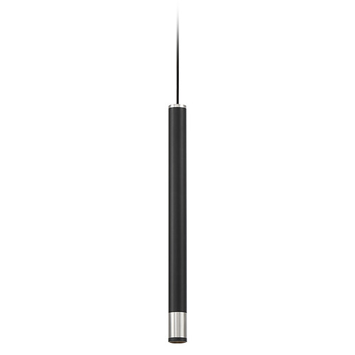 Wand LED Mini Pendant in Coal & Brushed Nickel by George Kovacs