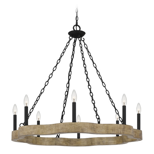 Quoizel Lighting Croix Chandelier in Matte Black by Quoizel Lighting CRX5036MBK