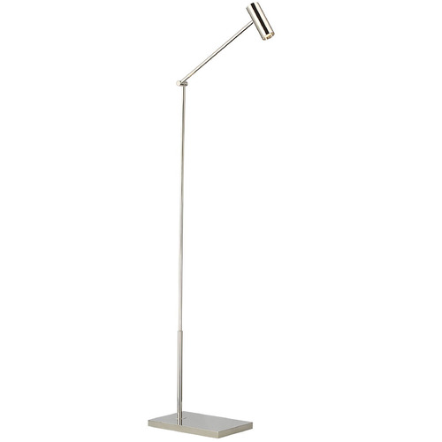 Ponte Small Floor Lamp in Polished Nickel by Visual Comfort Modern