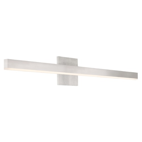 Modern Brushed Nickel LED Bathroom Light with Frosted Shade 3000K 1406LM by Kuzco Lighting