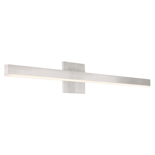 Kuzco Lighting Modern Brushed Nickel LED Bathroom Light with Frosted Shade 3000K 1406LM by Kuzco Lighting VL10337-BN