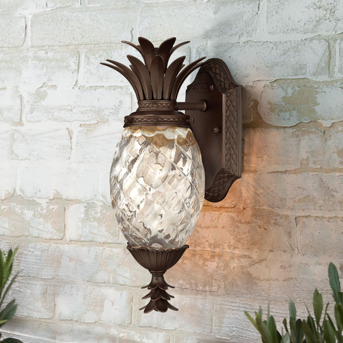 Plantation 14-Inch Outdoor Wall Light in Copper Bronze by Hinkley Lighting
