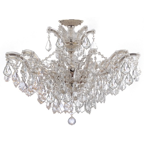 Crystorama Lighting Maria Theresa Polished Chrome Semi-Flushmount Light