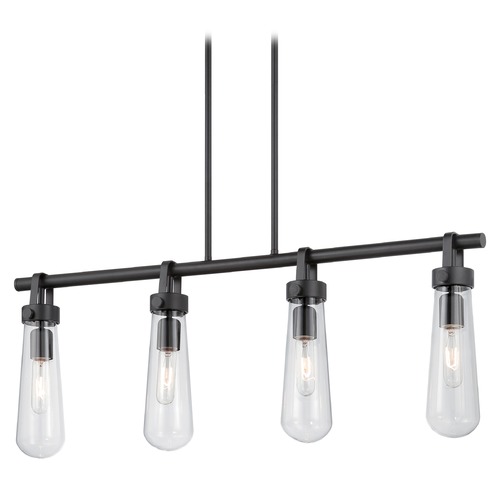 Linear Light with Clear Glass in Aged Bronze by Nuvo Lighting