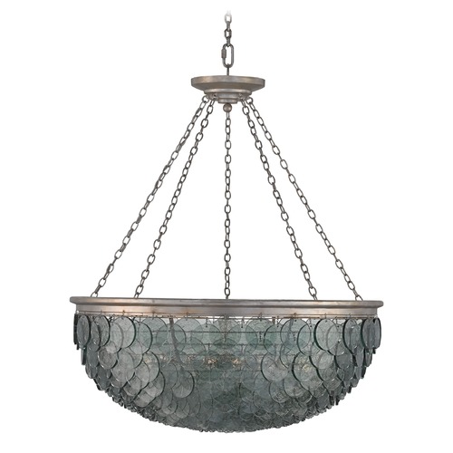 Currey and Company Lighting Quorum Pendant in Silver Leaf by Currey & Company 9511