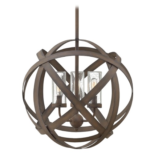 Hinkley Carson 18.50-Inch Pendant in Vintage Iron by Hinkley Lighting 29703VI