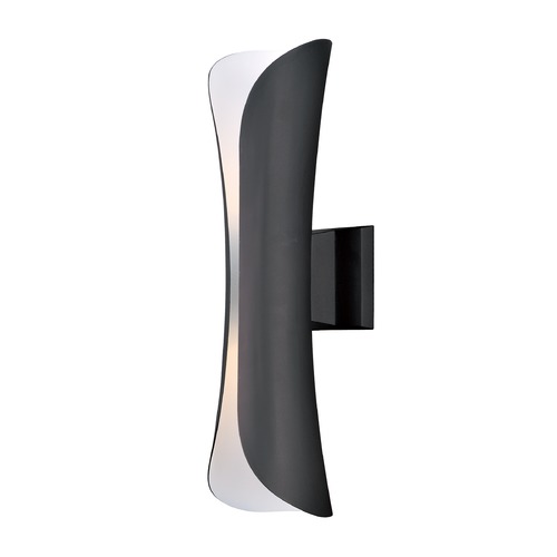 Maxim Lighting Mid-Century Modern LED Outdoor Wall Light Bronze Scroll by Maxim Lighting 86146ABZ