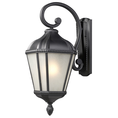 Z-Lite Z-Lite Waverly Black Outdoor Wall Light 513S-BK