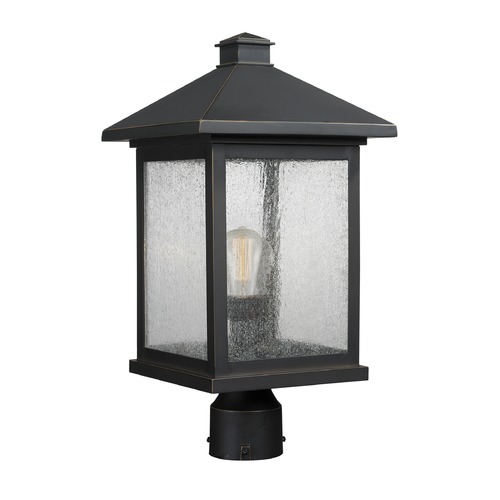 Portland Oil Rubbed Bronze Post Light by Z-Lite