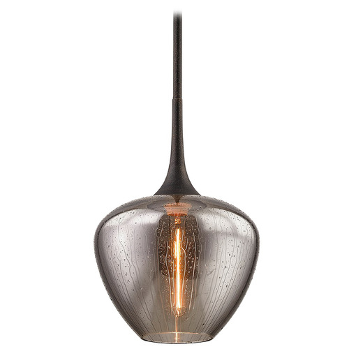 Troy Lighting Troy Lighting West End Vintage Bronze Pendant Light with Bowl / Dome Shade F7055-VBZ
