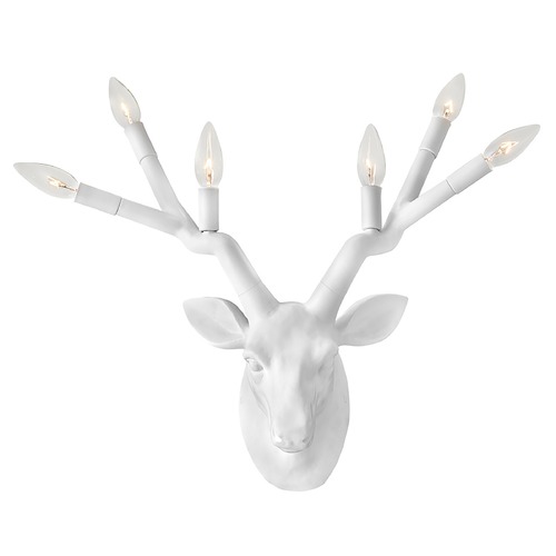Hinkley Stag 6-Light Wall Sconce in Chalk White by Hinkley Lighting 30602CI