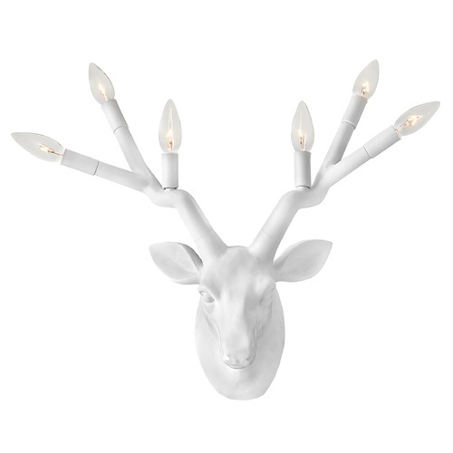 Stag 6-Light Wall Sconce in Chalk White by Hinkley Lighting