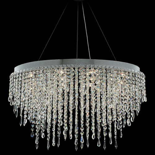 Allegri Crystal Tenuta Polished Chrome Pendant Light