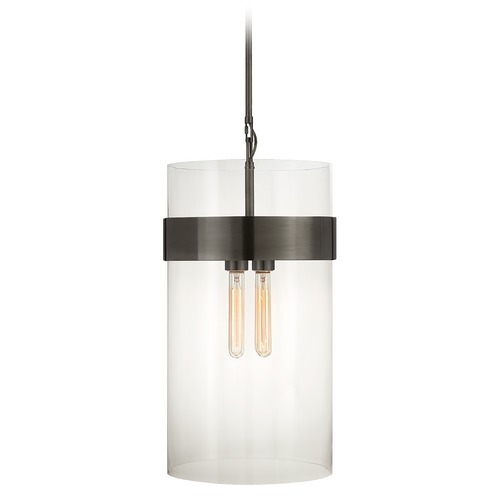 Visual Comfort Signature Collection Ian K. Fowler Presidio Medium Pendant in Bronze by Visual Comfort Signature S5674BZCG