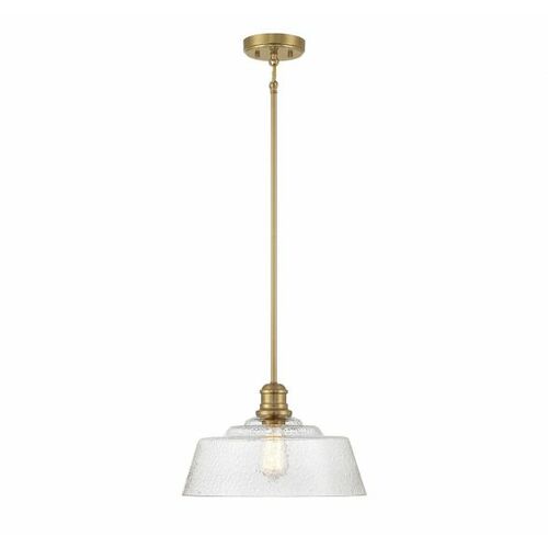 15-Inch Pendant in Natural Brass by Meridian