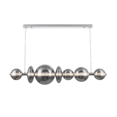 Eurofase Lighting Atomo 56-Inch LED Linear Chandelier in Chrome by Eurofase 46772-022