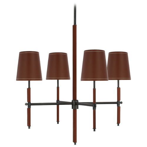 Bryant Bronze Saddle Leather Accent Lamp
