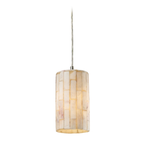 Elk Lighting Mini-Pendant Light with Beige / Cream Shade 10147/1