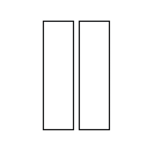 Address Number Half Tile Blank in White by Generation Lighting