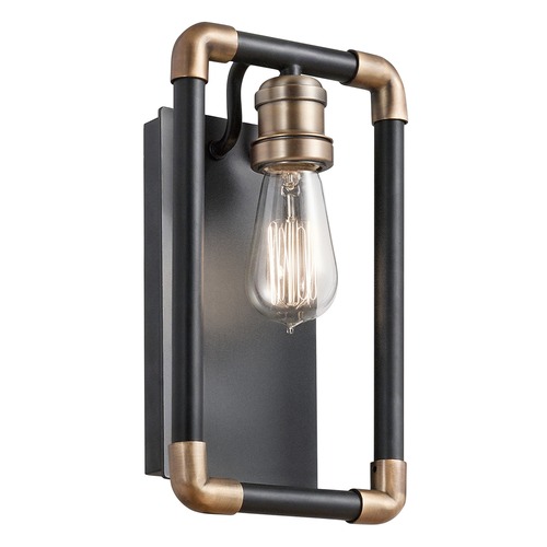 Kichler Lighting Imahn Black Wall Sconce by Kichler Lighting 43889BK