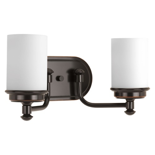 Glide 2-Light in Bronze Vanity Light by Progress Lighting