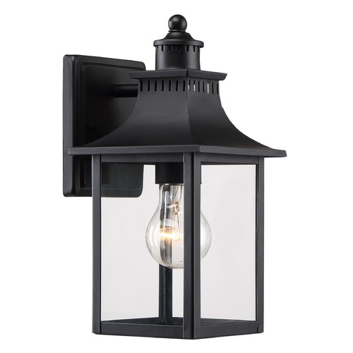 Chancellor Mystic Black Outdoor Wall Light by Quoizel Lighting
