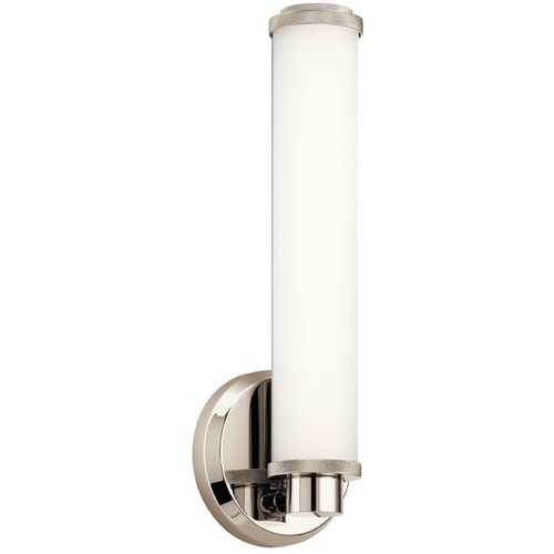 Kichler Lighting Indeco 14.50-Inch Polished Nickel LED Sconce by Kichler Lighting 45686PNLED