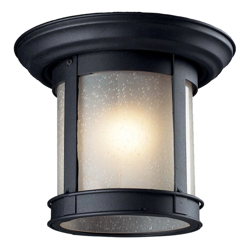 Z-Lite Outdoor Flush Mount in Black by Z-Lite 514F-BK