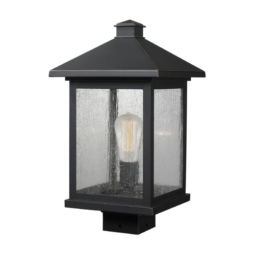 Portland Oil Rubbed Bronze Post Light by Z-Lite