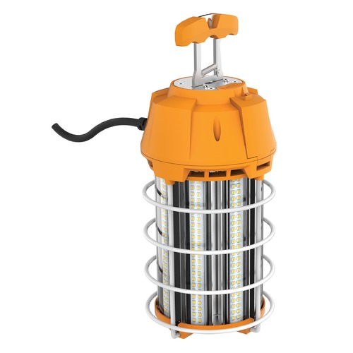 150W LED Hi-Bay Caged Lamp 5000K 15000LM Integrated Cord/Plug & Hook 120V by Satco Lighting