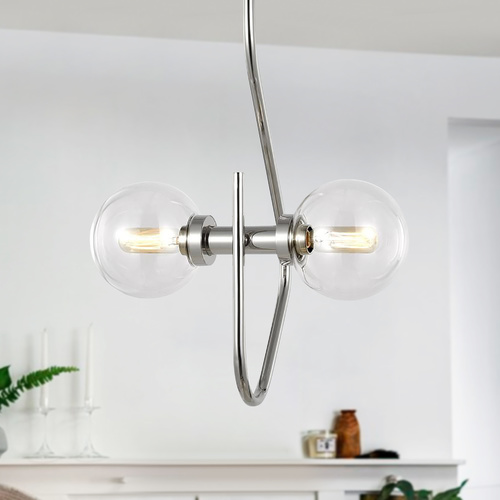 Generation Lighting ED-DeGeneres Verne 2-Light Polished Nickel Pendant by Generation Lighting EP1172PN