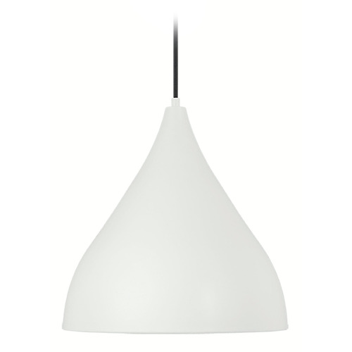 Visual Comfort Studio Collection Visual Comfort Studio Collection Oden Matte White Pendant Light with Bowl / Dome Shade 6645301-115