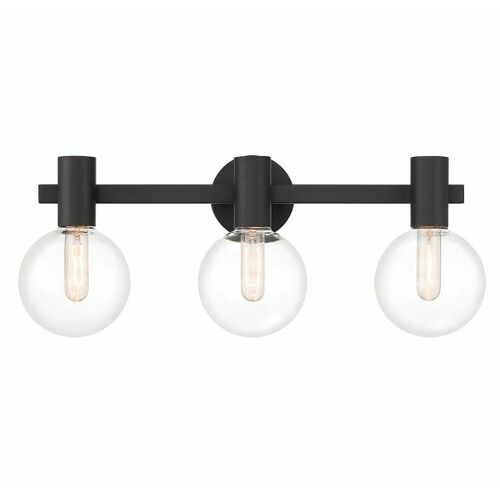 Wright 25-Inch Bath Light in Matte Black by Savoy House