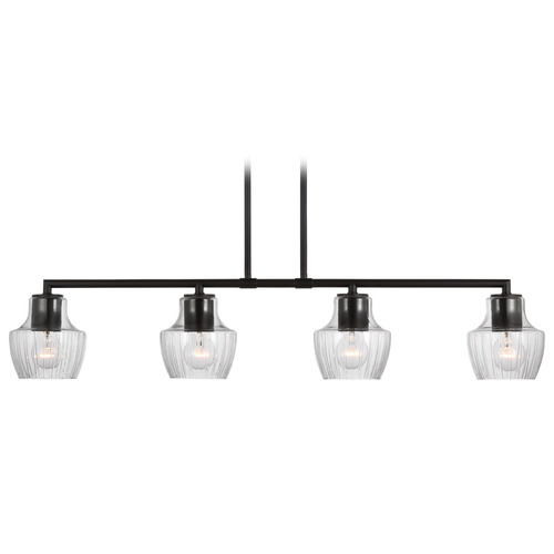 Nuvo Lighting Destin Black & Silver Accents Linear Light by Nuvo Lighting 60-7704