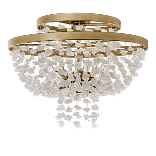 Stonybrook 6-Light Flush Mount in Harvest Gold by Metropolitan Lighting