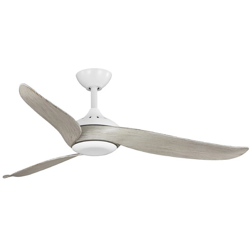 Progress Lighting Conte Satin White LED Ceiling Fan with Light