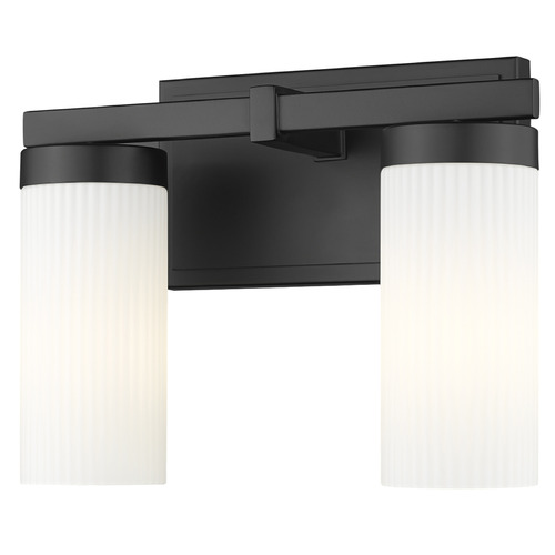 Z-Lite Danica Matte Black Bathroom Light