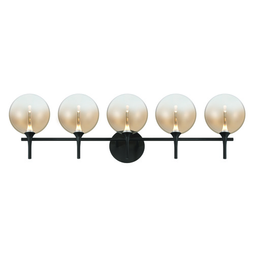 Lissa 5-Light LED Vanity Light in Matte Black by Eurofase Lighting